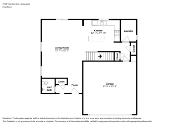 Floor plan 1 for 7145 Hemlock Ave