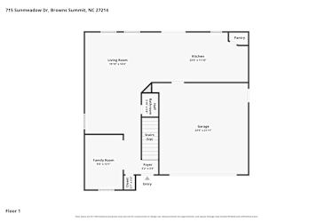 Floor plan 1 for 715 Sunmeadow Dr