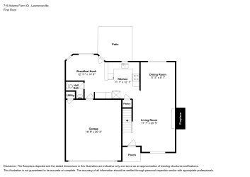 Floor plan 1 for 716 Adams Farm Ct