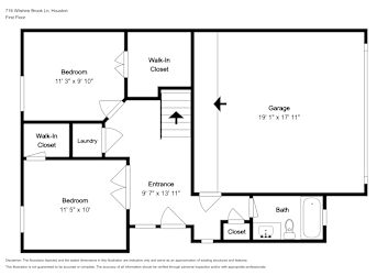 Floor plan 1 for 716 Wilshire Brook Ln