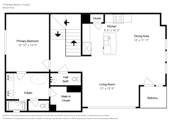 Floor plan 2 for 716 Wilshire Brook Ln