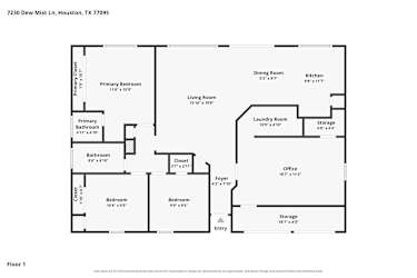 Floor plan 1 for 7230 Dew Mist Ln