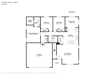 Floor plan 1 for 7279 Dome Rock Rd