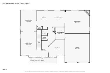 Floor plan 1 for 7282 Madison Cir