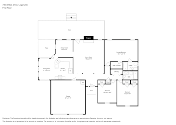Floor plan 1 for 730 Wilkes Dr