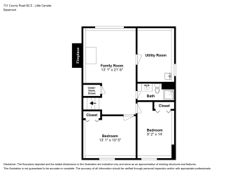 Floor plan 1 for 731 County Road B2 E