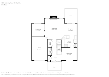 Floor plan 1 for 7321 Balancing Rock Ct