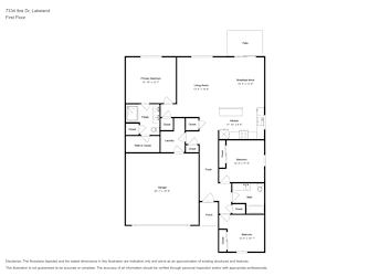 Floor plan 1 for 7334 Ibis Dr