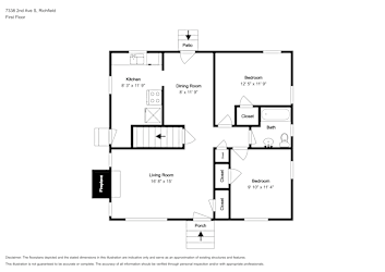 Floor plan 2 for 7338 2nd Ave S