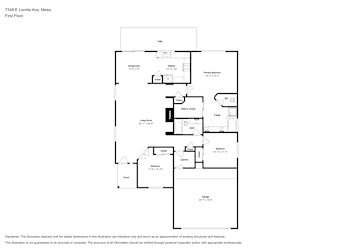 Floor plan 1 for 7348 E Lomita Ave
