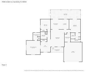 Floor plan 1 for 7348 Linden Ln
