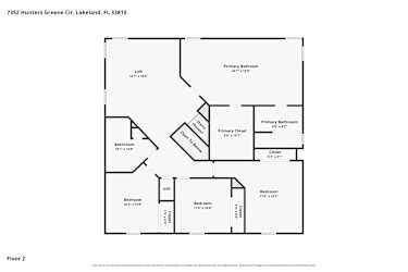 Floor plan 2 for 7352 Hunters Greene Cir