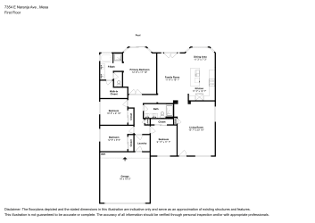 Floor plan 1 for 7354 E Naranja Ave
