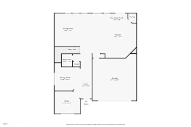 Floor plan 1 for 7376 Echoing Hills Ln