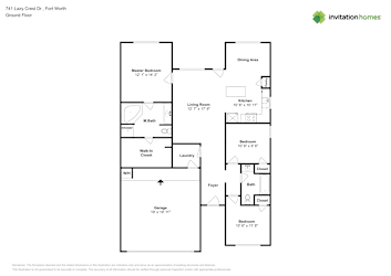 Floor plan 1 for 741 Lazy Crest Dr