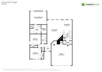 Floor plan 1 for 7419 Lake Front Trl