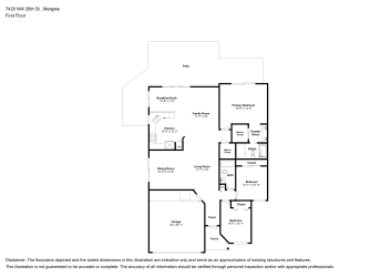 Floor plan 1 for 7420 NW 28th St