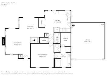 Floor plan 1 for 7428 Trotter Rd
