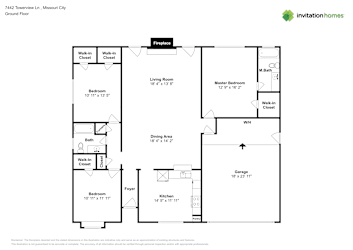 Floor plan 1 for 7442 Towerview Ln