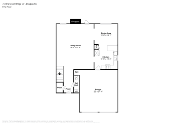 Floor plan 1 for 7443 Grayson Bridge Cir