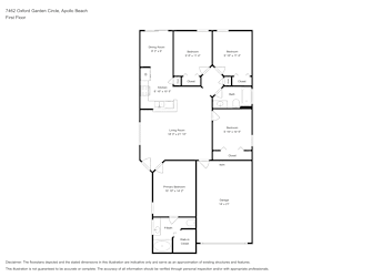 Floor plan 1 for 7462 Oxford Garden Cir