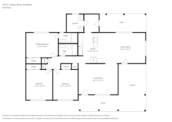 Floor plan 1 for 7501 E Latham St