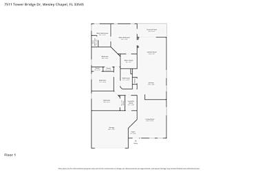 Floor plan 1 for 7511 Tower Bridge Dr