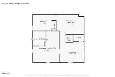 Floor plan 1 for 7520 4th Ave S