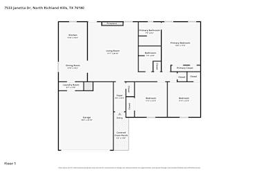 Floor plan 1 for 7533 Janetta Dr