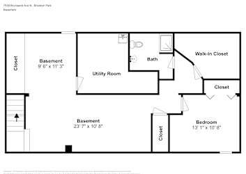 Floor plan 1 for 7539 Brunswick Ave N