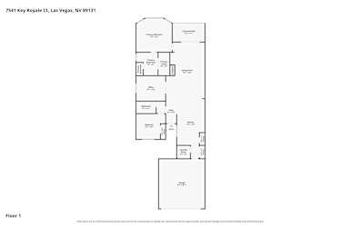 Floor plan 1 for 7541 Key Royale Ct
