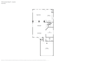 Floor plan 1 for 7543 Cypress Edge Dr