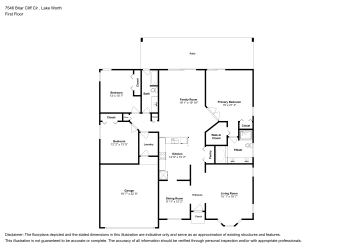 Floor plan 1 for 7546 Briar Cliff Cir