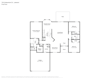 Floor plan 1 for 7618 Habersham Dr