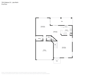 Floor plan 1 for 7619 Oakboro Dr