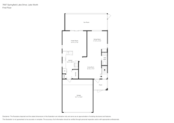 Floor plan 1 for 7697 Springfield Lake Dr