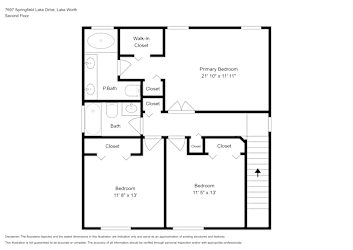 Floor plan 2 for 7697 Springfield Lake Dr