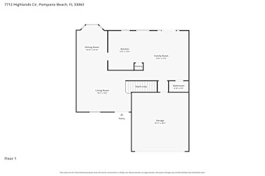 Floor plan 1 for 7712 Highlands Cir