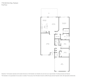 Floor plan 1 for 7735 NW 63rd Way