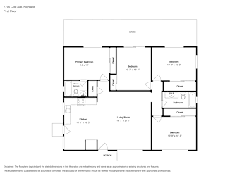 Floor plan 1 for 7794 Cole Ave