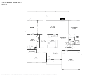 Floor plan 1 for 7807 Capwood Ave