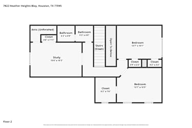 Floor plan 2 for 7822 Heather Heights Way
