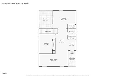 Floor plan 1 for 783 E Galena Blvd
