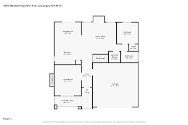Floor plan 1 for 7839 Meandering Path Ave