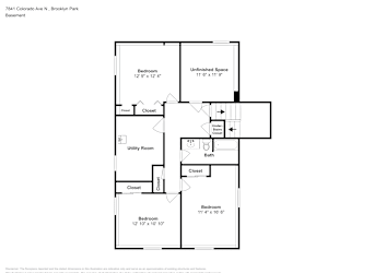 Floor plan 2 for 7841 Colorado Ave N