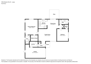 Floor plan 1 for 7852 Shadow Run Dr