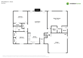 Floor plan 1 for 7853 Shellbark Dr