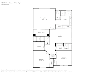 Floor plan 2 for 7855 Mohican Canyon St