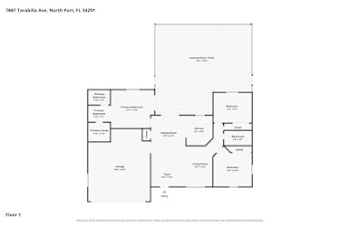 Floor plan 1 for 7887 Tarabilla Ave