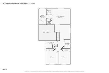 Floor plan 1 for 7901 Lakewood Cove Ct